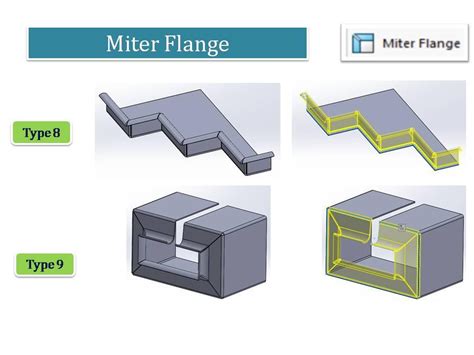 solidworks sheet metal flange|miter flange in solidworks.